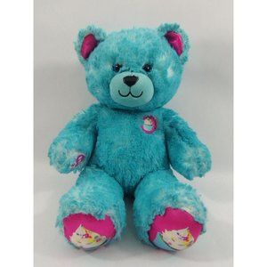 Build A Bear Workshop Blue Teal Cupcake Bear Sprinkles 16" Plush RETIRED 2017